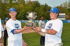 Baseball vs Babson  Wheaton College Baseball players celebrate their victory over Babson to win the NEWMAC Championship for the third year in a row. - (Photo by Keith Nordstrom) : Wheaton, baseball, NEWMAC